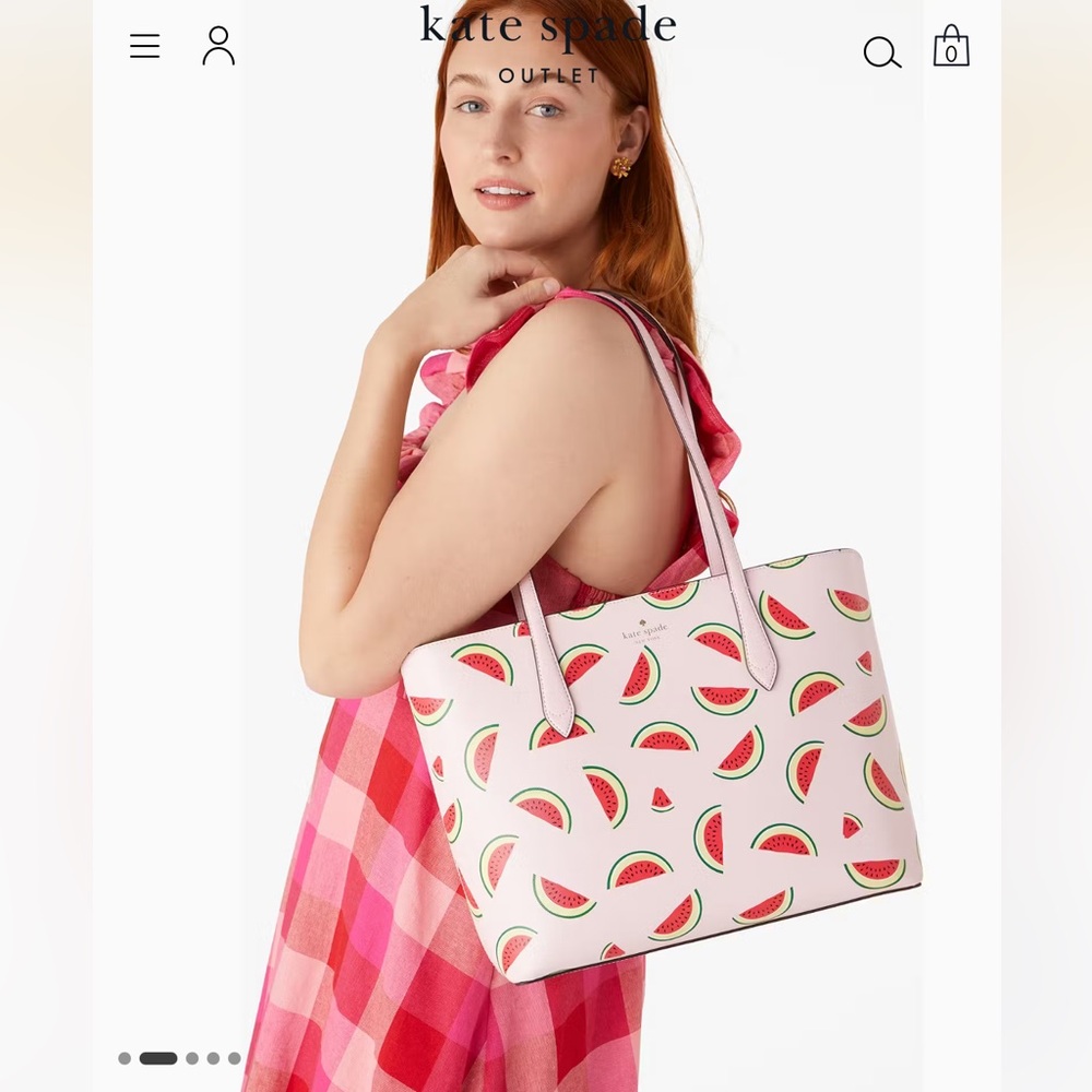 2pc NWOT Kate Spade ♠️ WATERMELON PARTY SET 🍉 - Picture 15 of 15